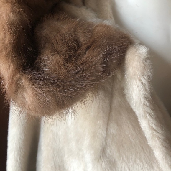 Vintage mink collar union made blonde jacket - Picture 10 of 14